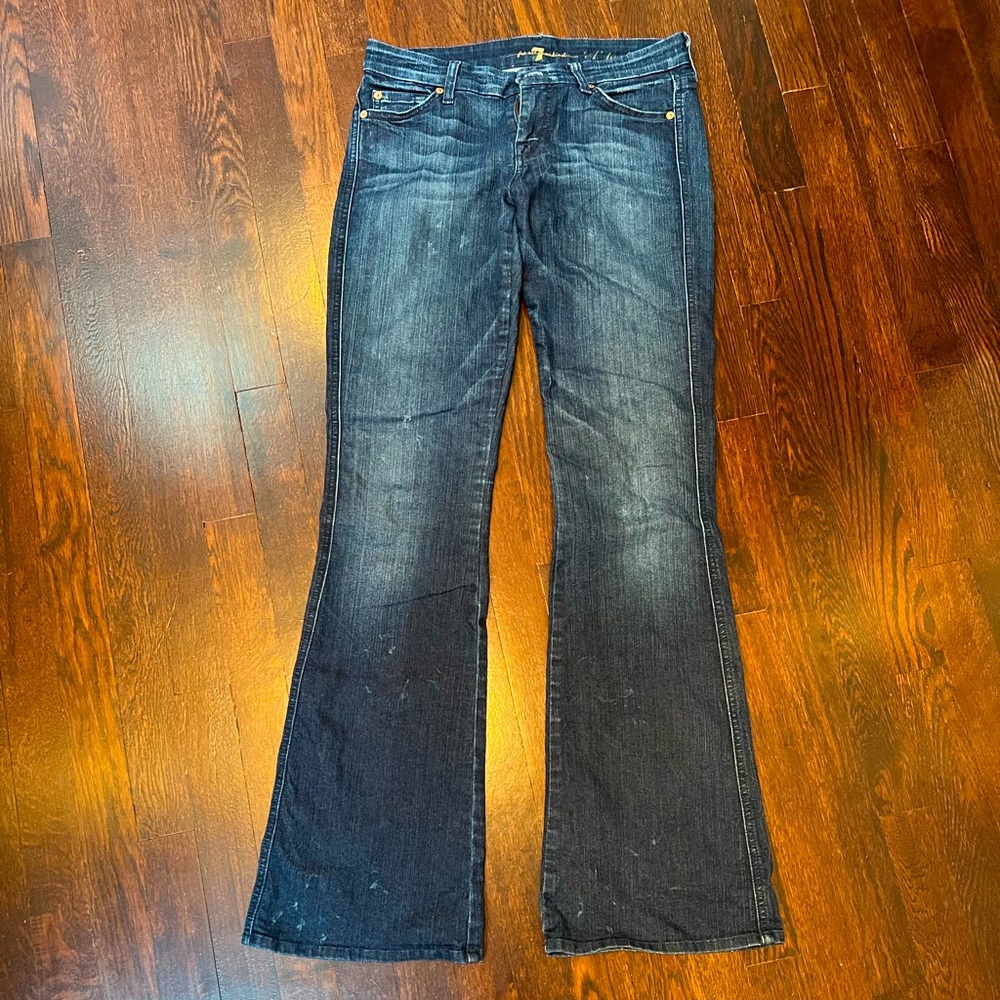 7 for All Mankind flared jeans.